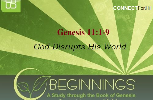 God Disrupts His World